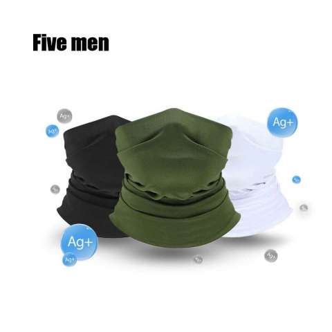 FIVE MEN silver ion tube mask multifunctional headband antibacterial face scarf bandanas motorcycle